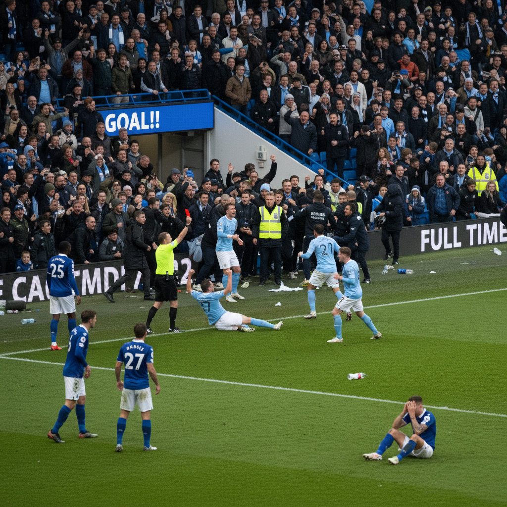 Man city title race: Chaos at Everton: Could 13 Mad... featured 19